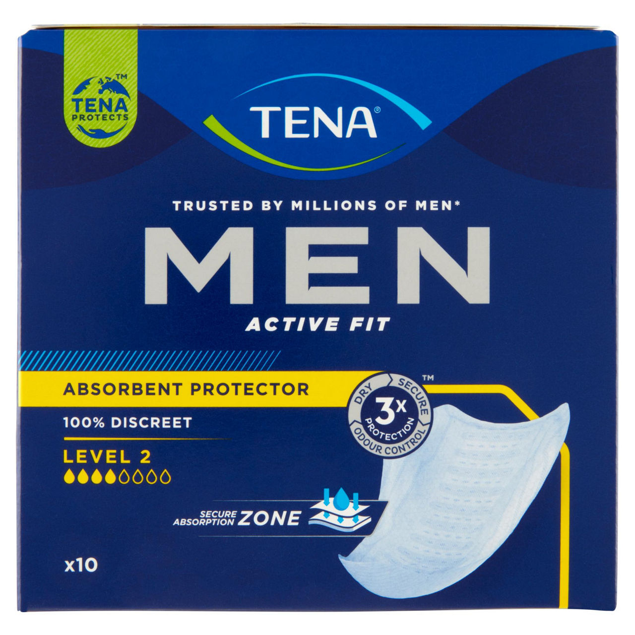 Assorbenti per incontinenza uomo level 2 10 pz - Immagine 01