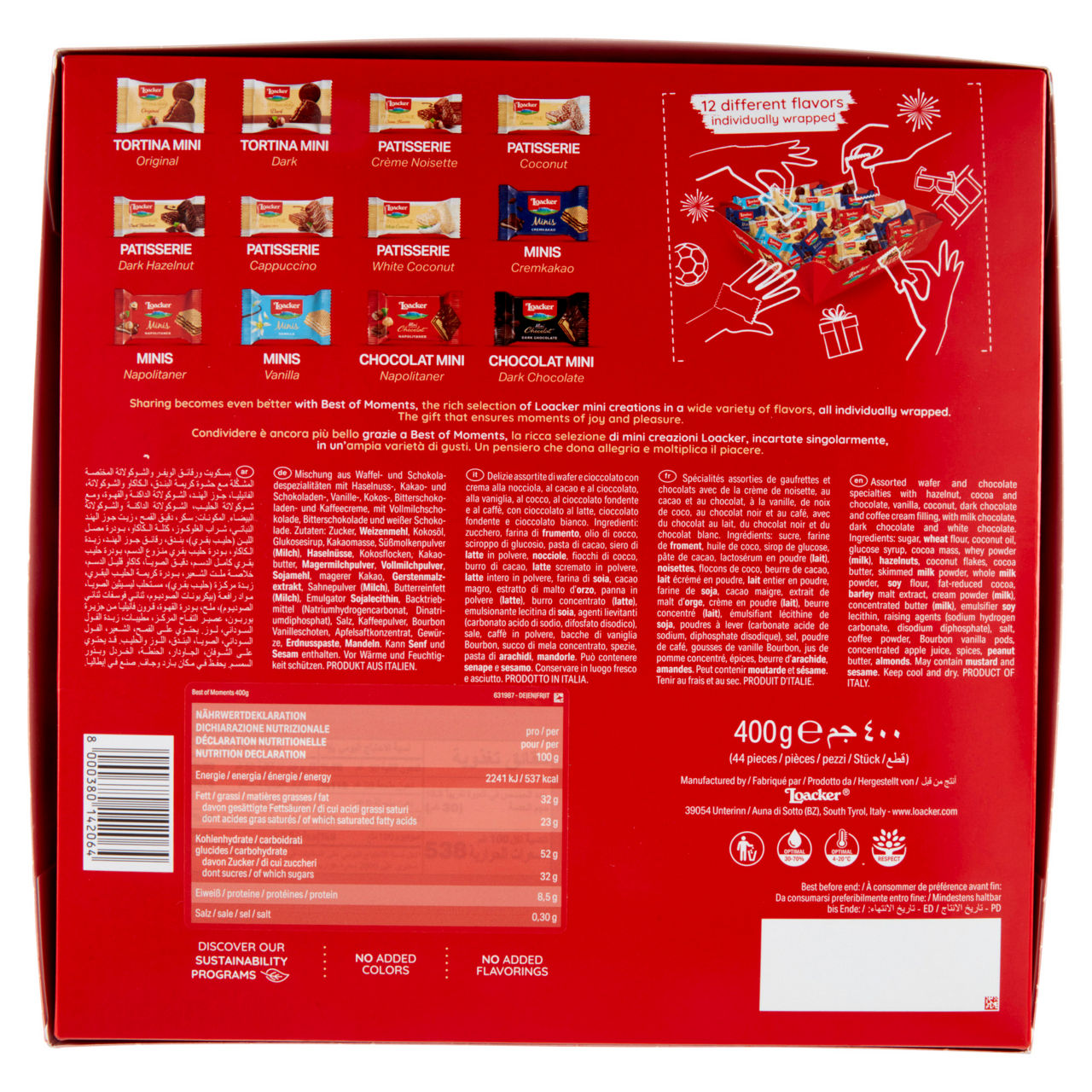 Wafers  ricoperti assortiti the best of loacker  scatola g 400 - Immagine 21