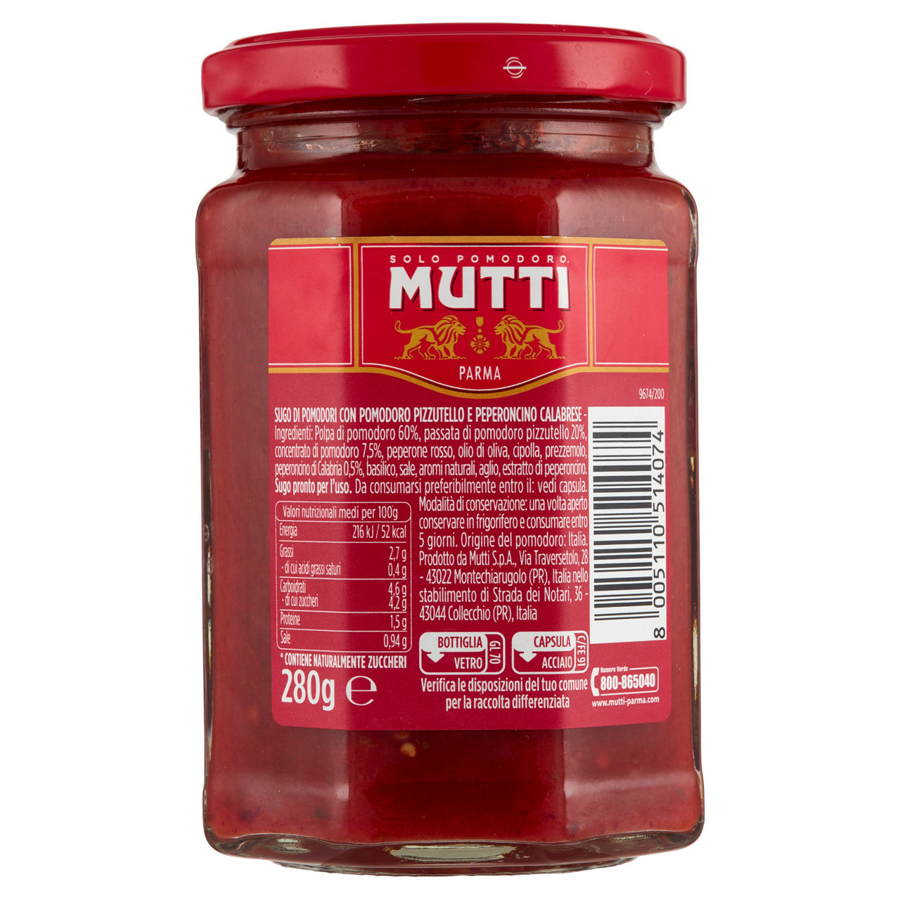 Sugo semplice pomodoro e peperoncino 280 gr - Immagine 21