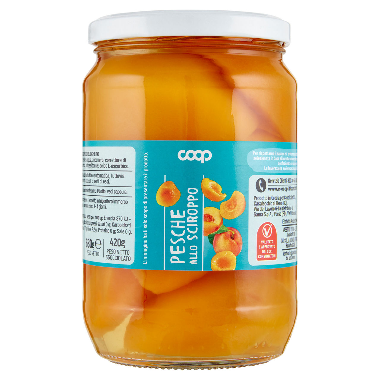 Pesche allo sciroppo 680 gr - Immagine 01