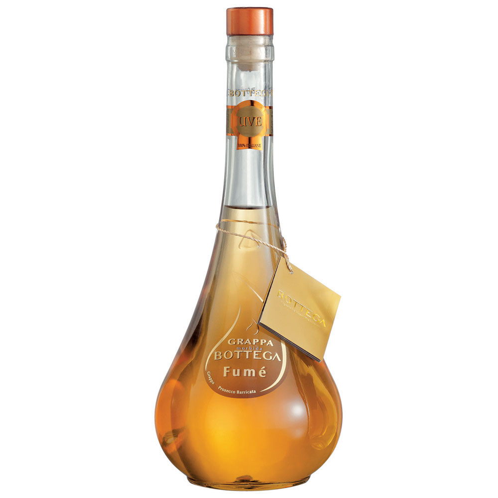 Grappa invecchiata fumè bottega 38 gradi bottiglia ml 700
