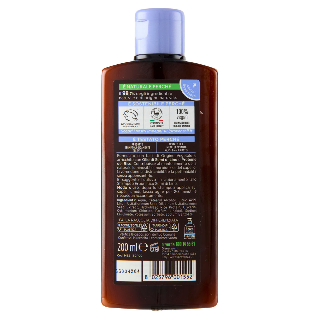 Balsamo districante ai semi di lino 200 ml - Immagine 21