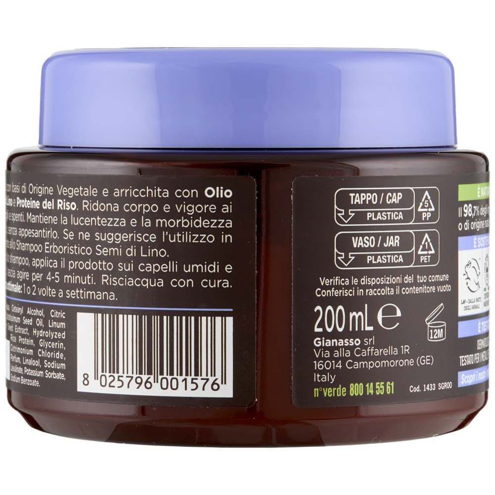 Immagine 3 di 6 del prodotto Maschera per capelli districante ai semi di lino 200 ml