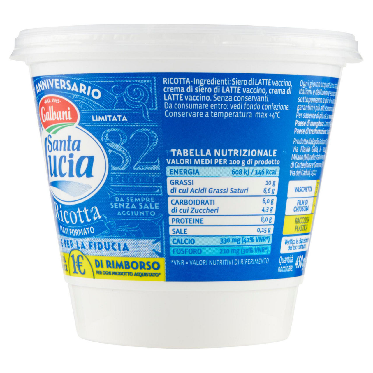 Ricotta maxi formato 450 gr - Immagine 81