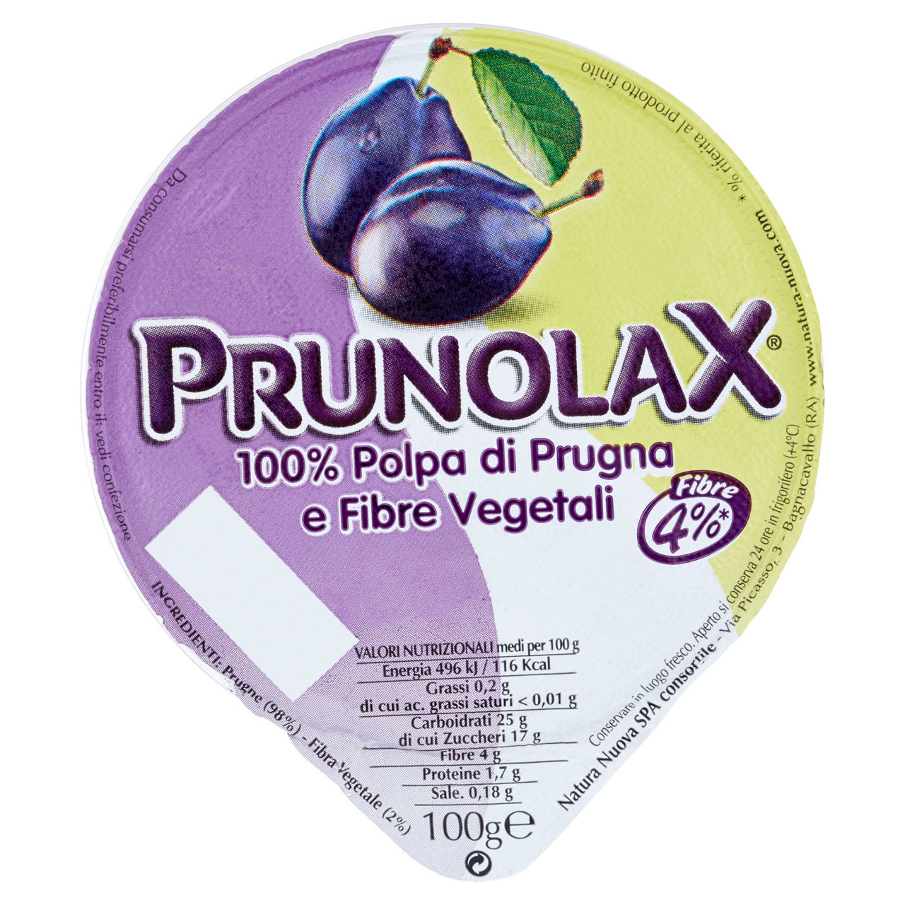 Polpa di prugna e fibre vegetali 100 gr - Immagine 01