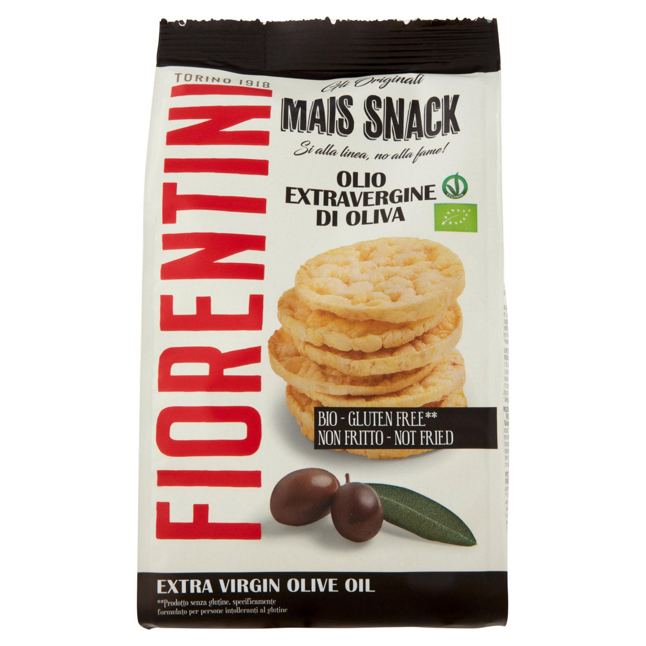 Mini gallette di mais all'olio extravergine di oliva bio 50 gr - Immagine 01