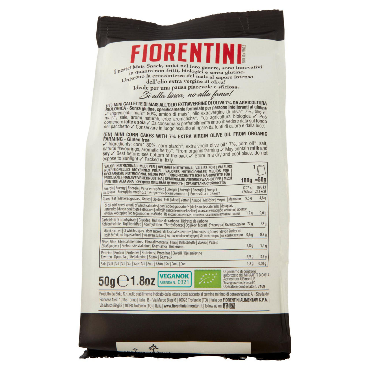 Mini gallette di mais all'olio extravergine di oliva bio 50 gr - Immagine 31