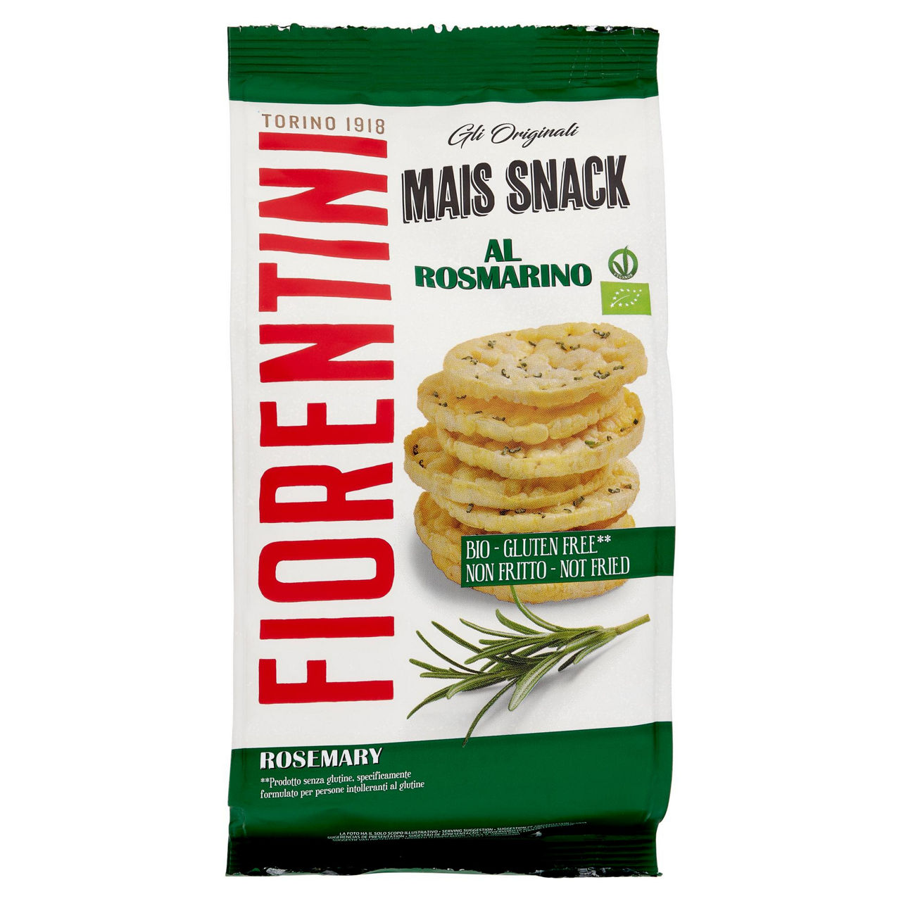 Mini gallette di mais al rosmarino bio 50 gr