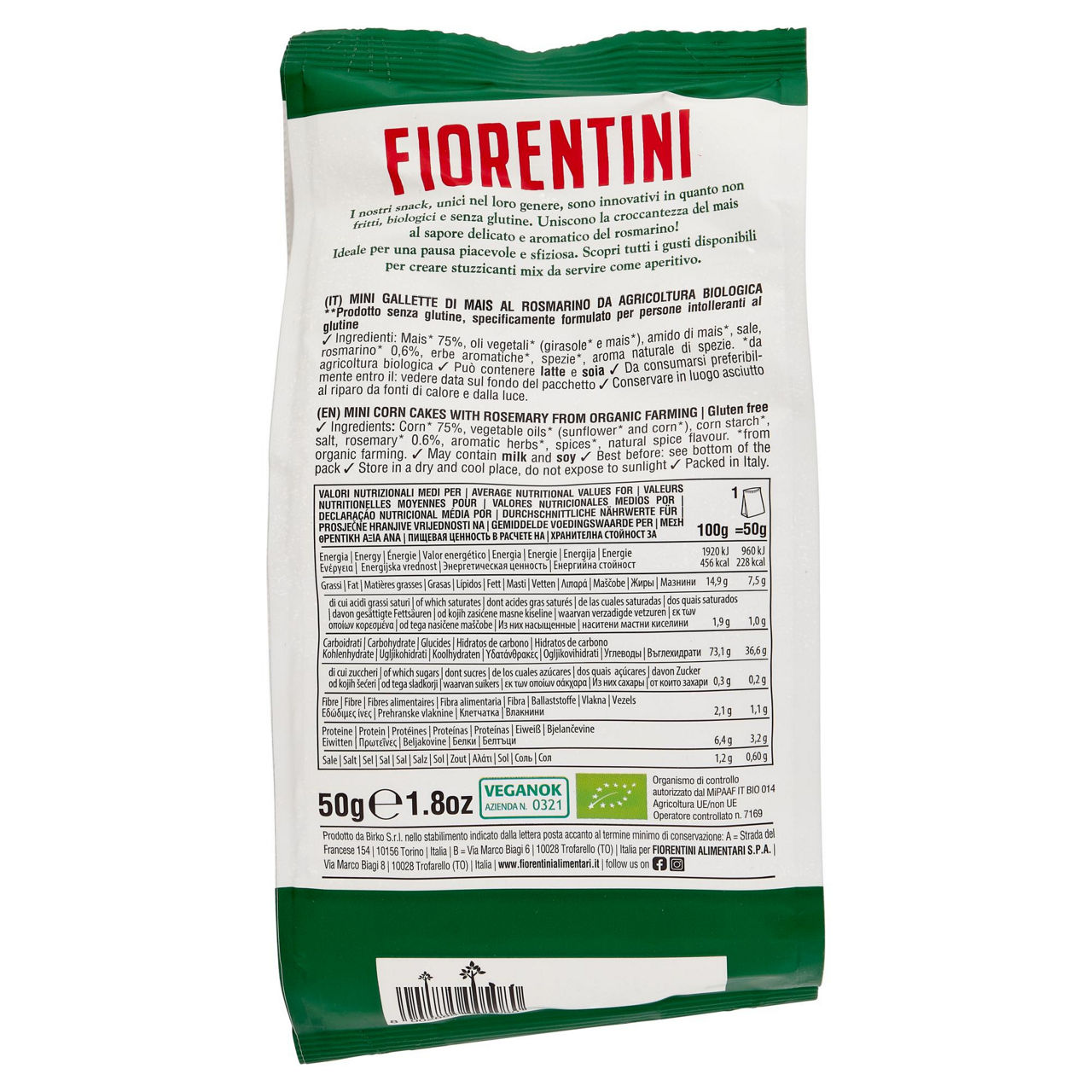Mini gallette di mais al rosmarino bio 50 gr - Immagine 51