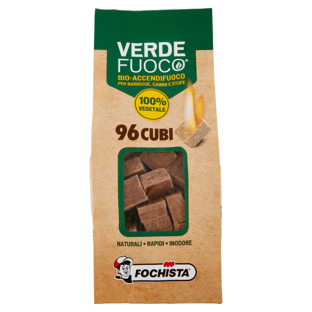 Accendifuoco fsc 100% vegetale fochista 96 pz. - Immagine 01
