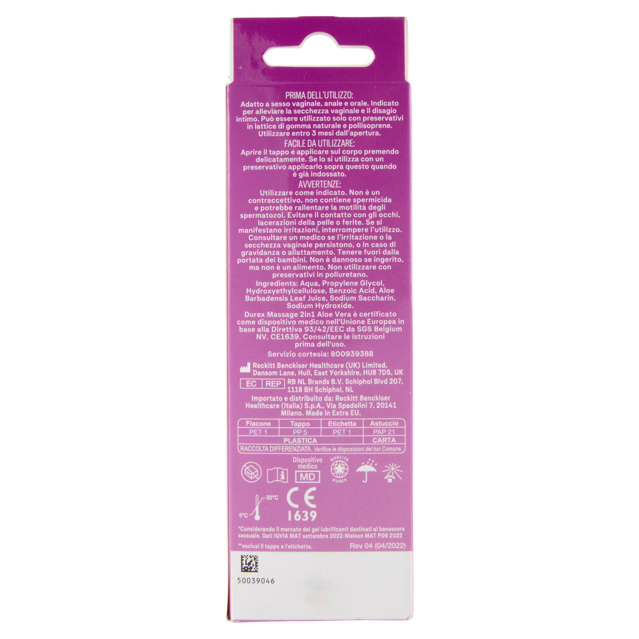 Gel massaggio corpo e lubrificante durex massage 2 in 1 aloe vera ml 200 - Immagine 21