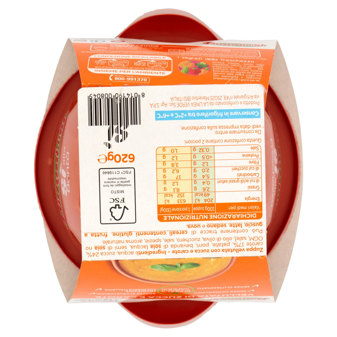 Vellutata di zucca e carote 620 gr - Immagine 51