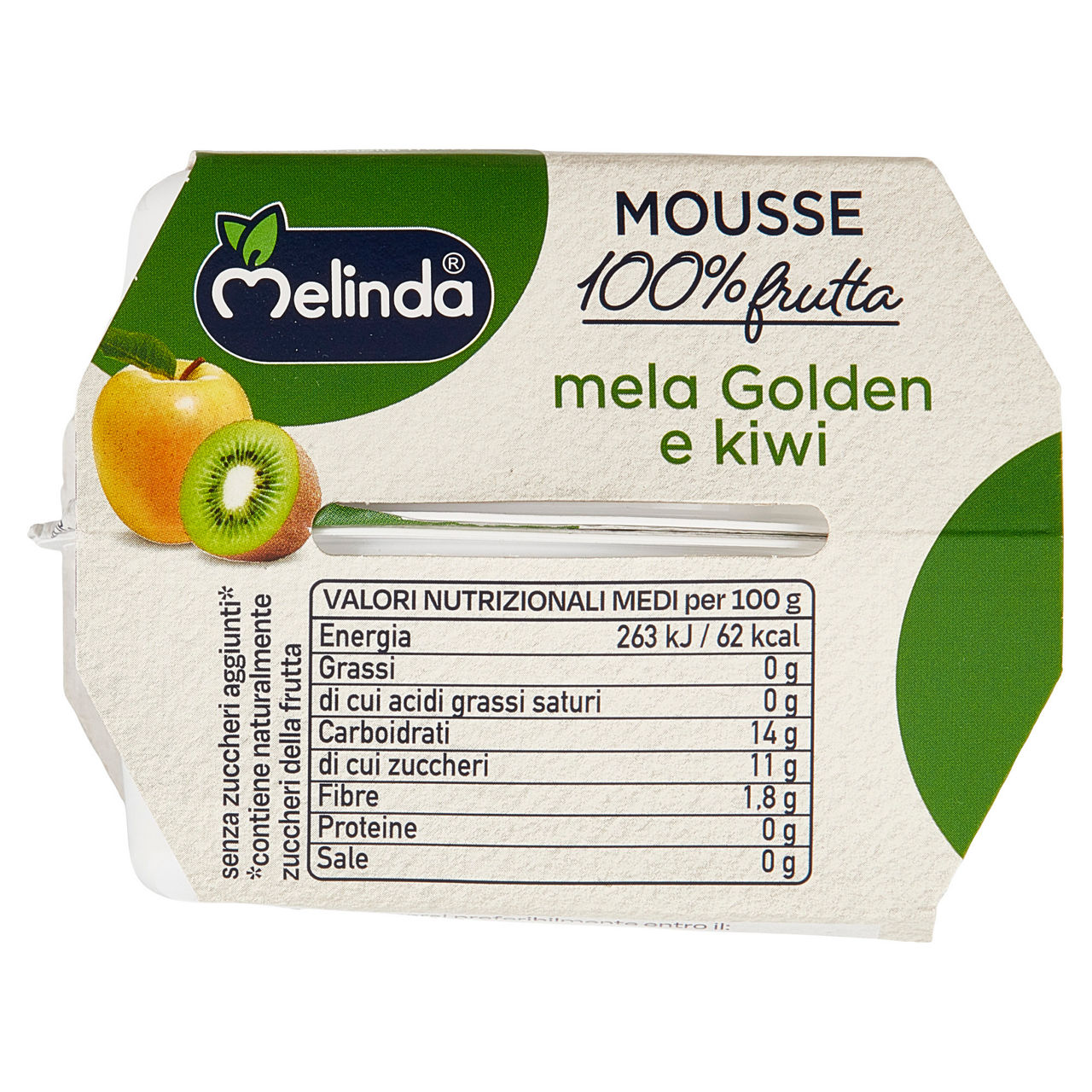 Mousse 100% mela e kiwi 2 pz da 100 gr - Immagine 41