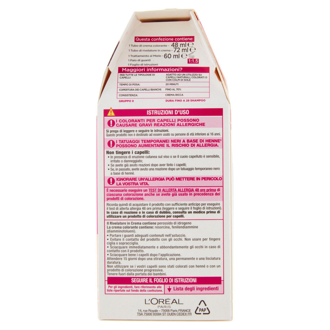 Colorazione trat. senza ammoniaca casting creme gloss  n.535 chocolat sc.pz.1 - Immagine 41
