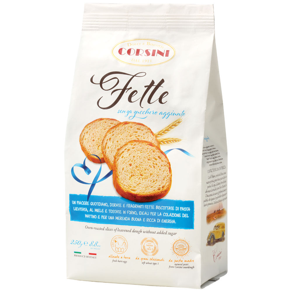 Fette biscottate senza zucchero 250 gr - Immagine 01