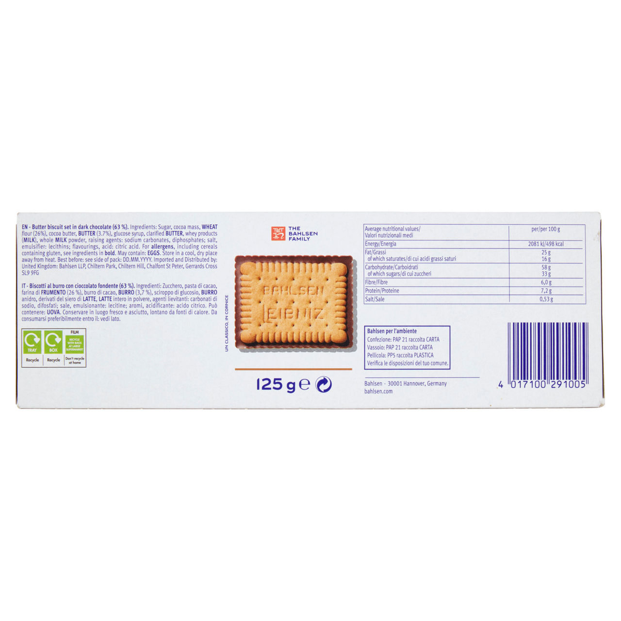 Biscotti Choco Leibniz fondente 125 gr - Immagine 11
