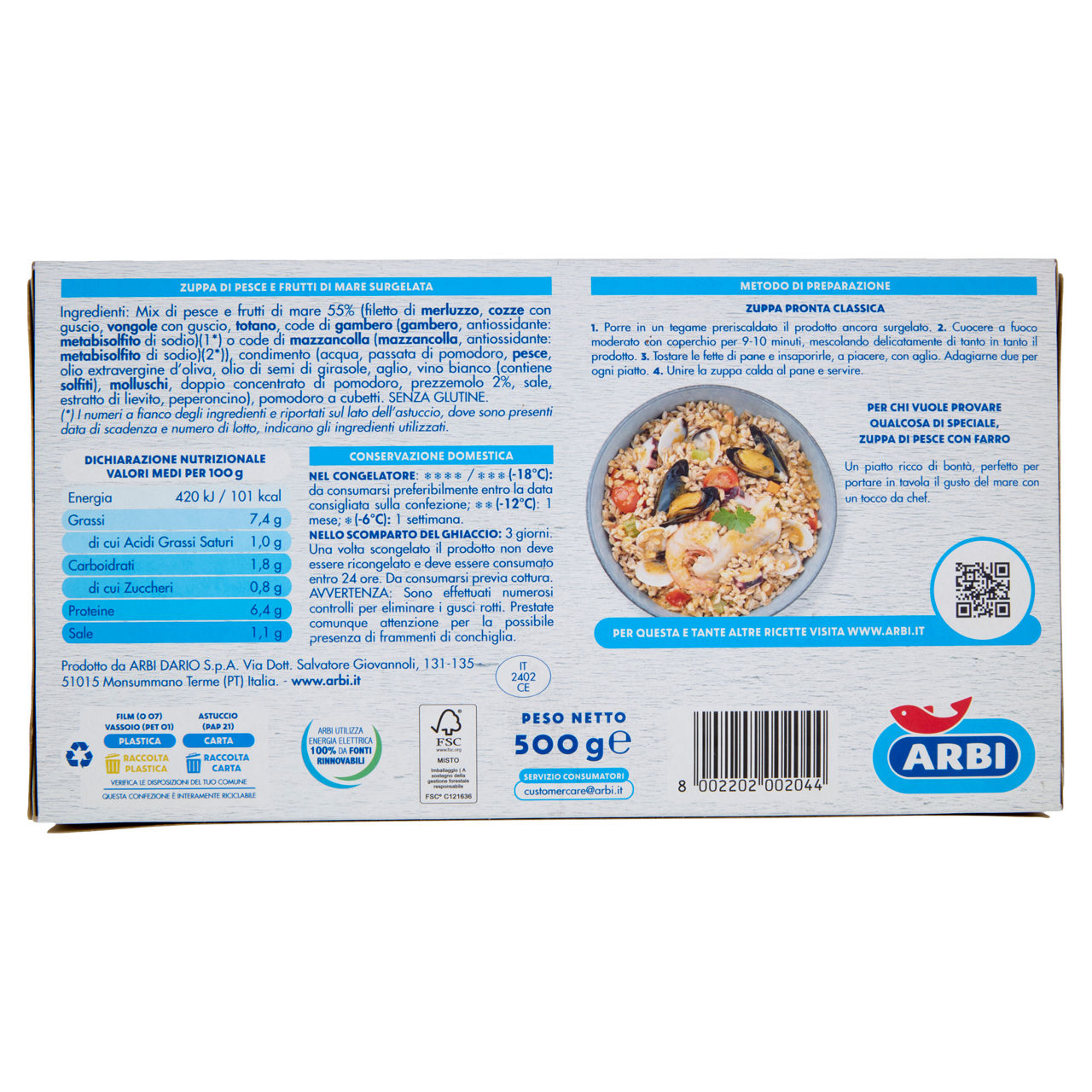 Zuppa pronta di pesce e frutti di mare 500 gr - Immagine 51