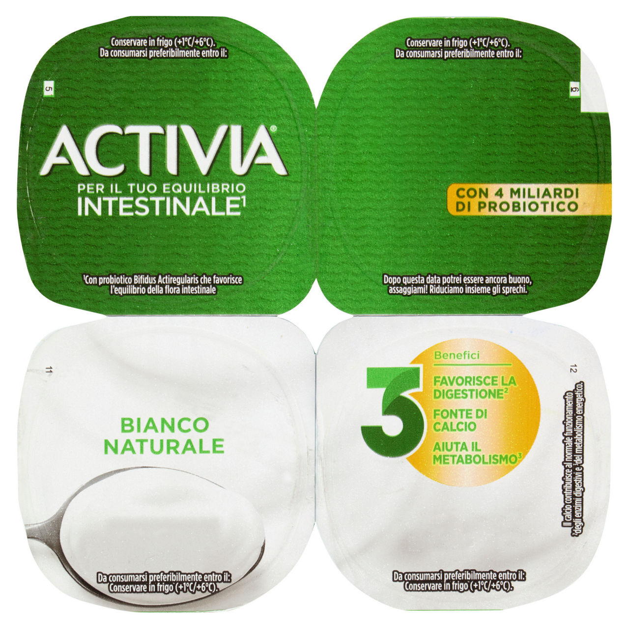 Yogurt bianco 4 pz da 125 gr - Immagine 01