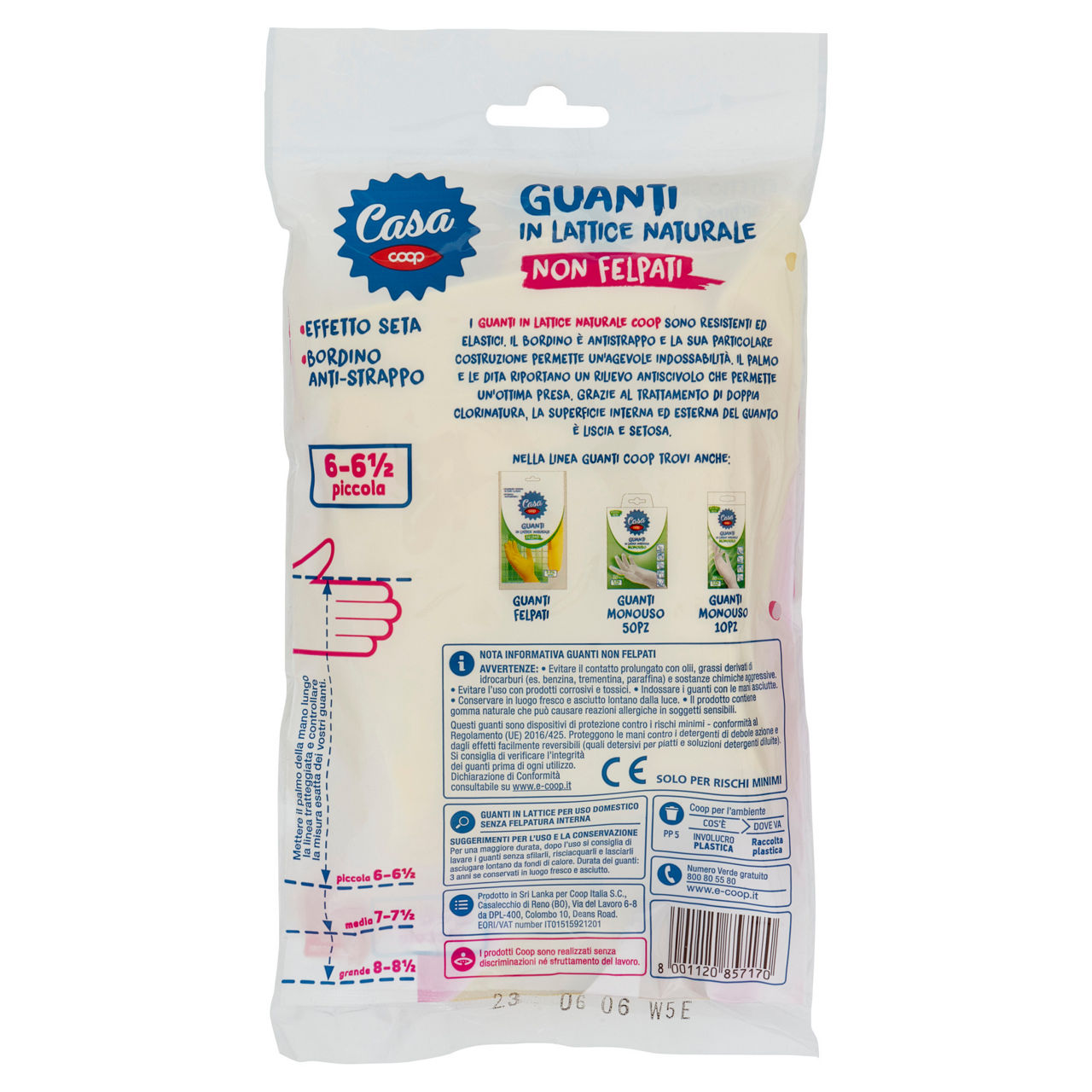 Guantisenza felpatura in lattice naturale taglia piccola 1 pz - Immagine 31
