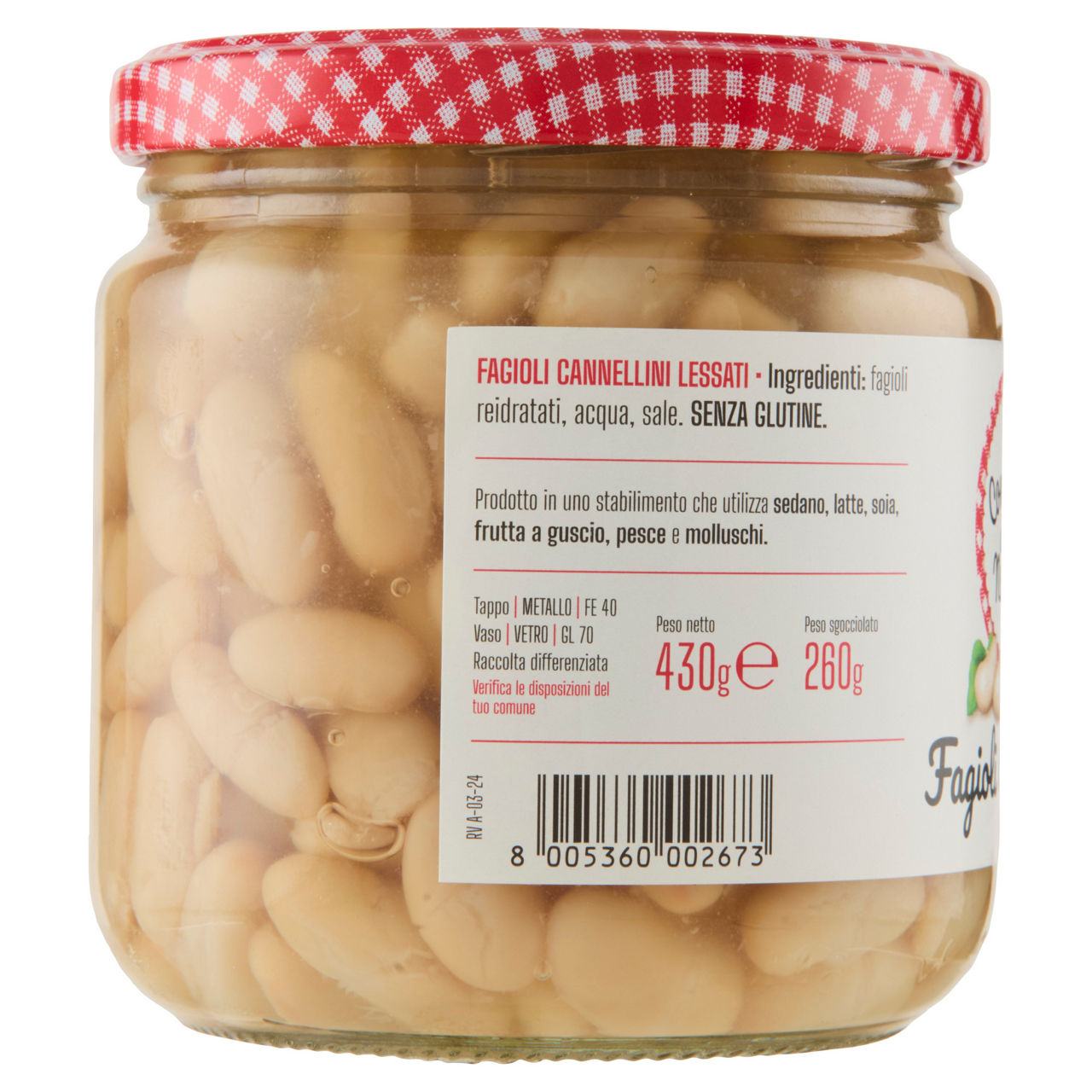 Fagioli cannellini cotti al naturale 260 gr - Immagine 51
