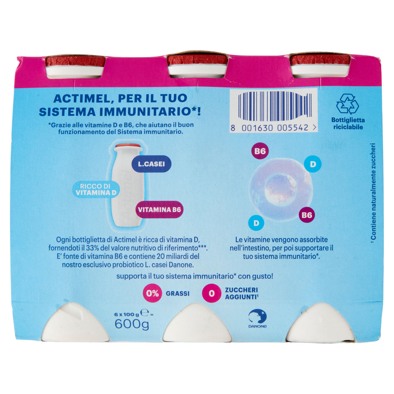 Probiotico da bere alla fragola zero grassi 6 pz da 100 gr - Immagine 11