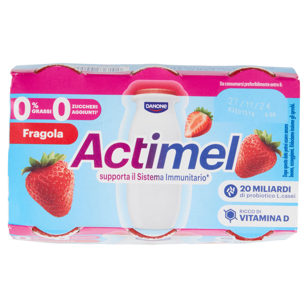 Probiotico da bere alla fragola zero grassi 6 pz da 100 gr - Immagine 51