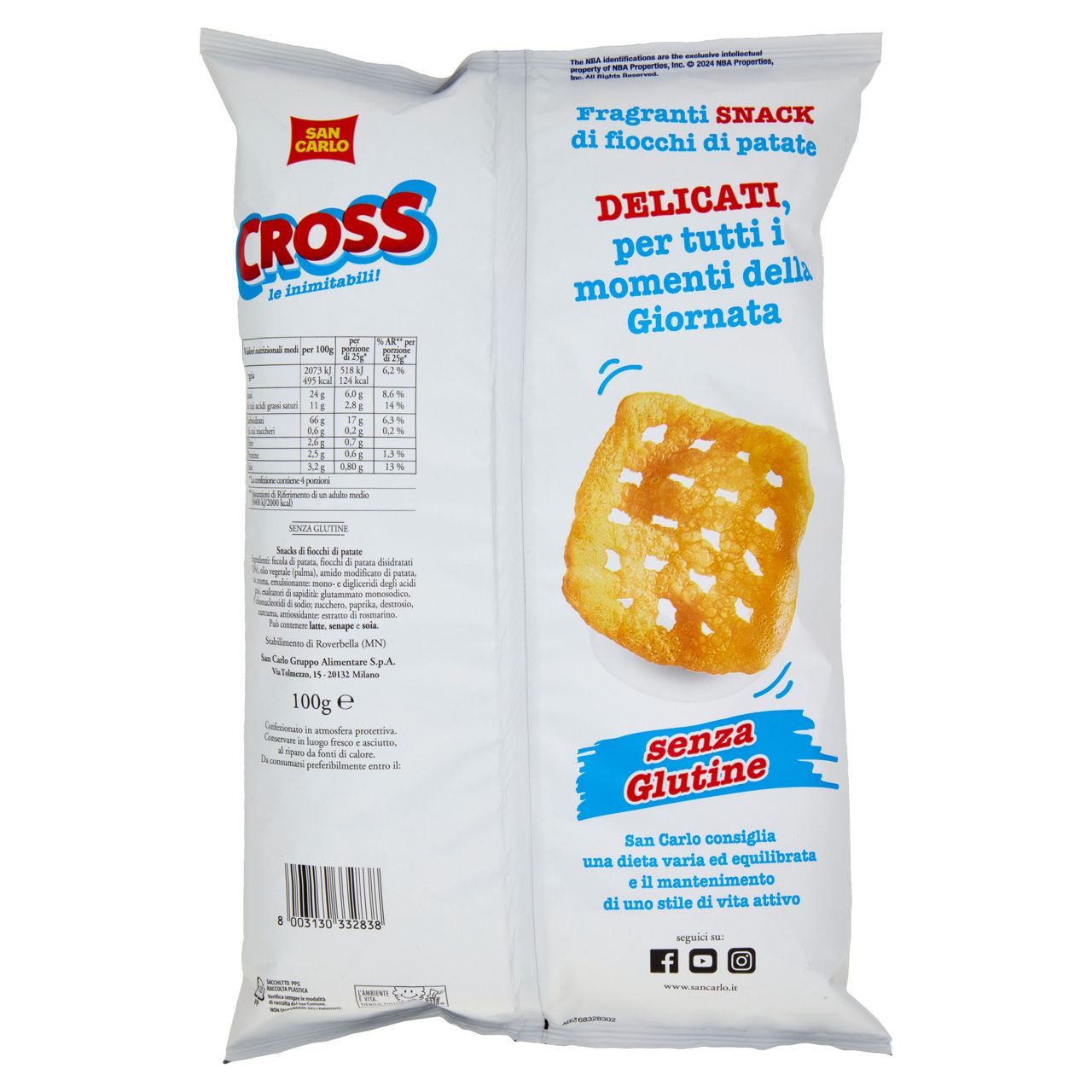 Snacks di fiocchi di patate Cross 100 gr - Immagine 11