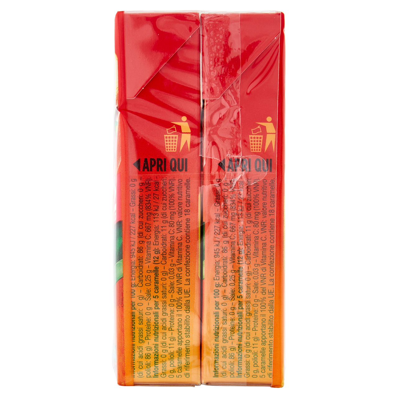Caramelle dure ripiene alla frutta senza zucchero 2 pz x 46 gr - Immagine 51