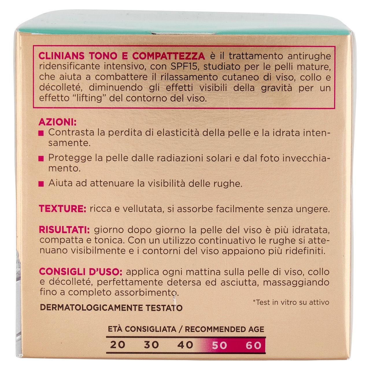 Crema viso tono e compattezza con complesso peptidico 50 ml - Immagine 21