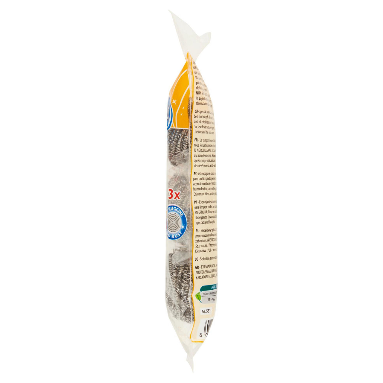 Pagliette in acciaio inox 3 pz - Immagine 11