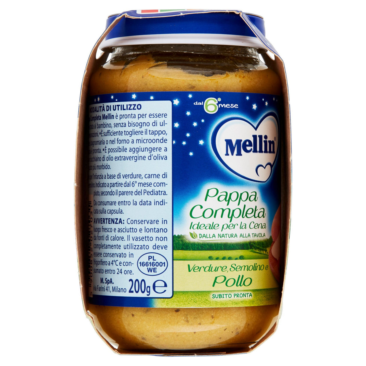 Pappa completa verdure semolino e pollo 2 pz x 200 gr - Immagine 11