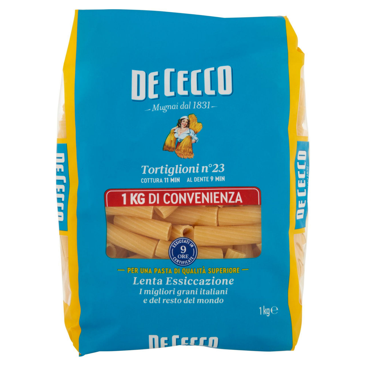 Tortiglioni n. 23 pasta di semola di grando duro 1 kg