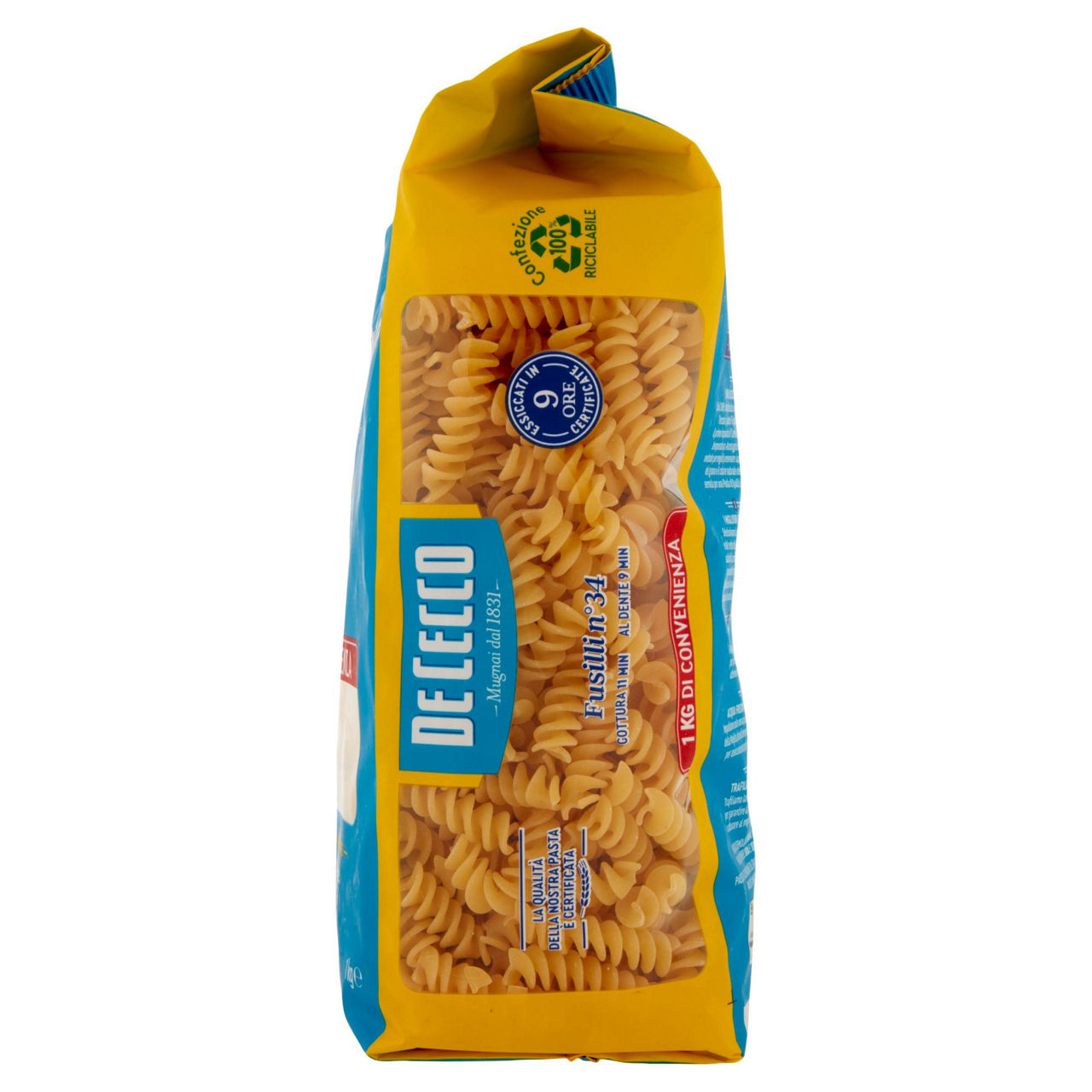 Fusilli n. 34 pasta di semola di grano duro 1 kg - Immagine 21