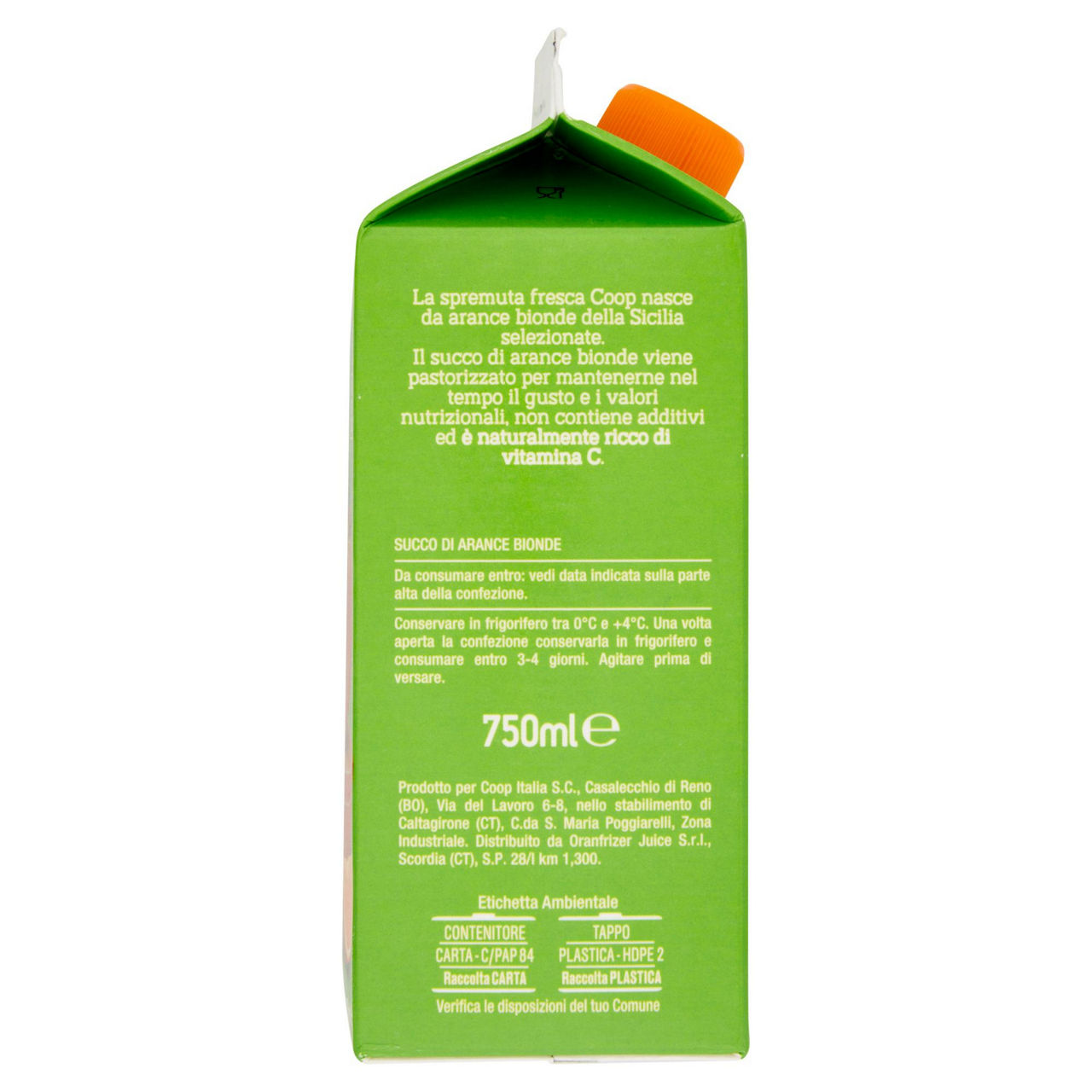 Spremuta 100% arance bionde di Sicilia 750 ml - Immagine 11