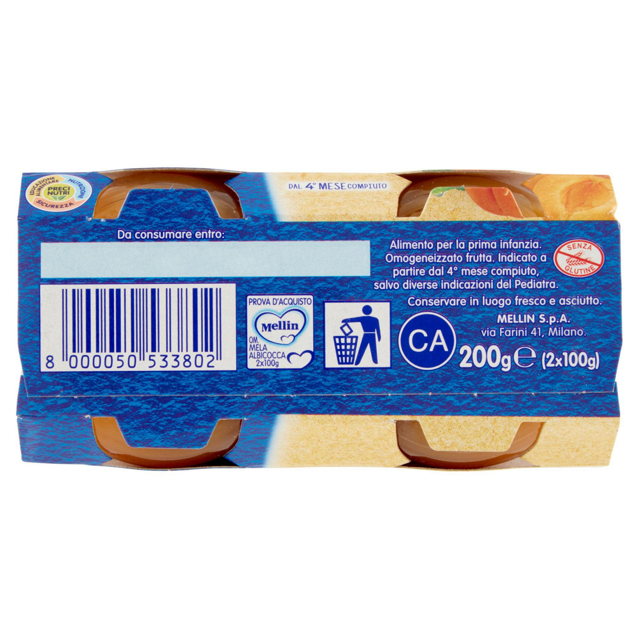 Omogeneizzato di mela e albicocca 2 pz x 100 gr - Immagine 31