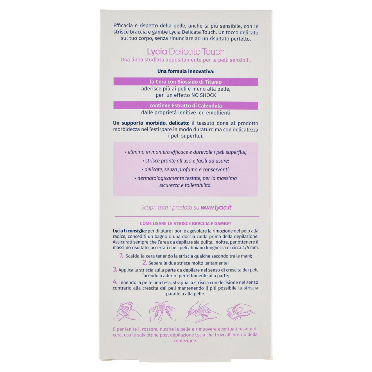 Strisce braccia e gambe delicate touch lycia scatola 20pz - Immagine 31