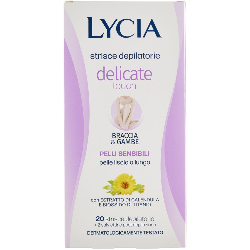 Strisce depilatorie braccia e gambe Delicate Touch 20 pz