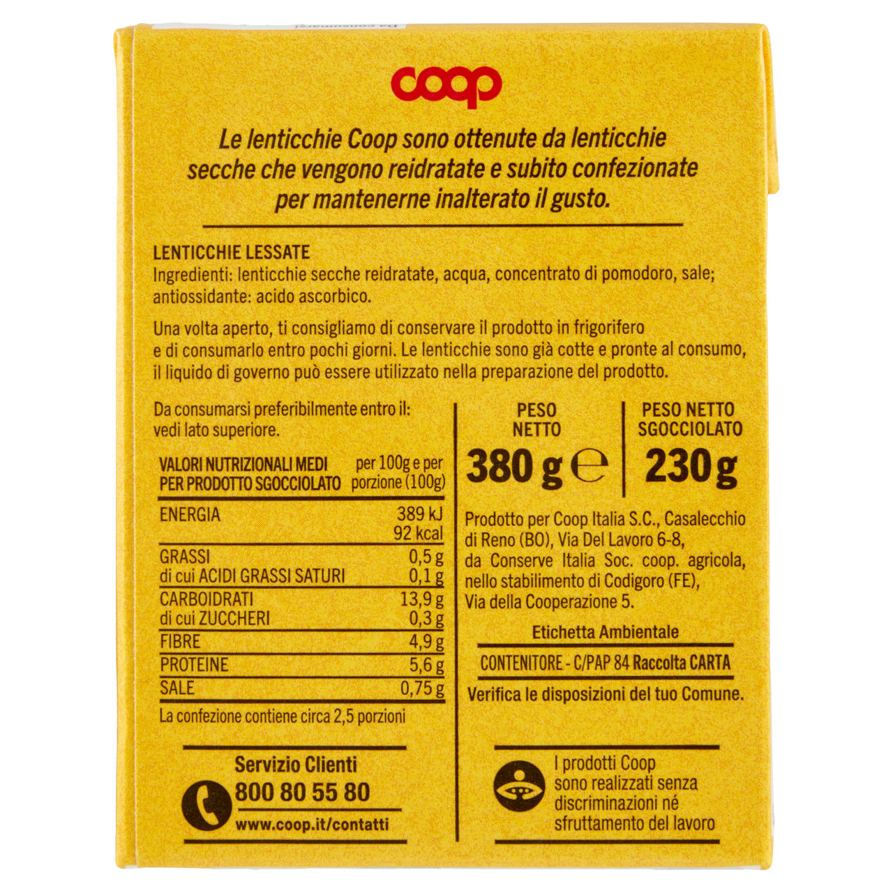 Lenticchie coop brick g380 sgocc. g230 - Immagine 61