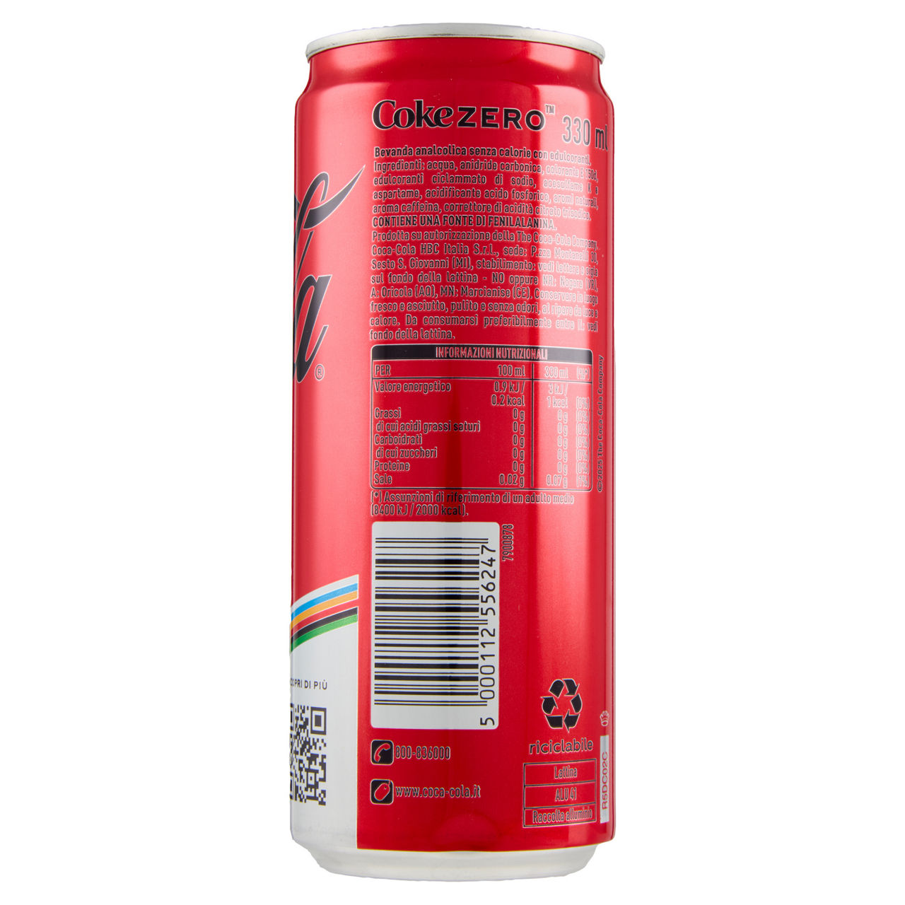 Coca-Cola zero zuccheri in lattina 330 ml - Immagine 41