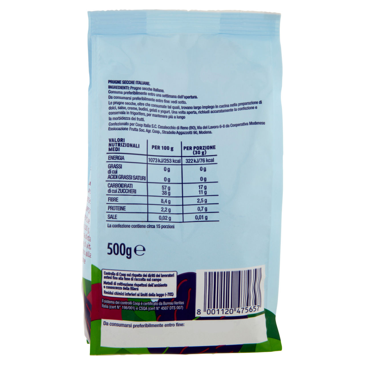 Prugne secche intere 500 gr - Immagine 41