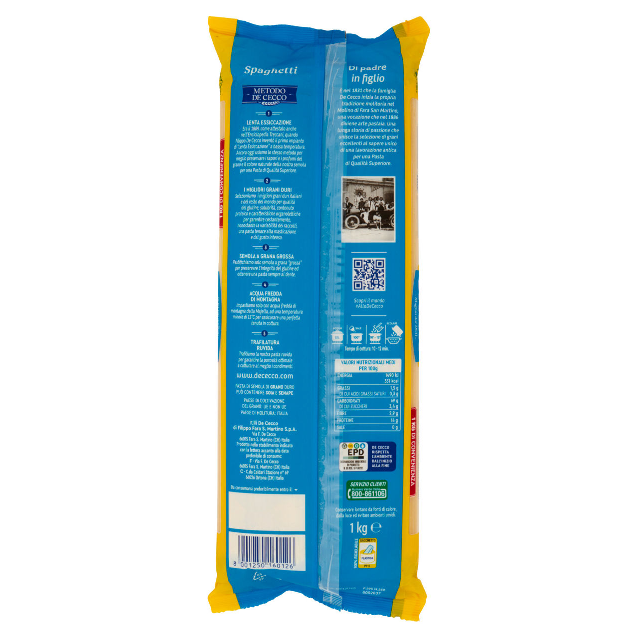 Spaghetti n. 12 pasta di semola di grano duro 1 kg - Immagine 51