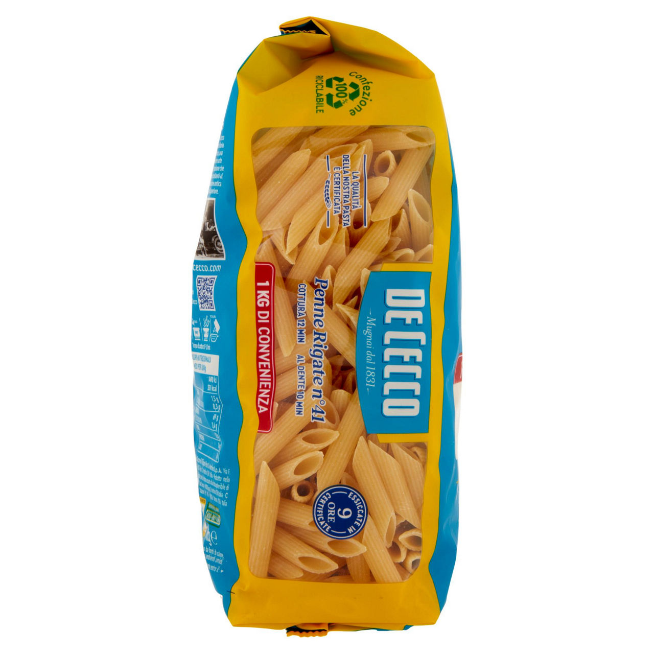 Penne rigate n. 41 pasta di semola di grano duro 1 kg - Immagine 11