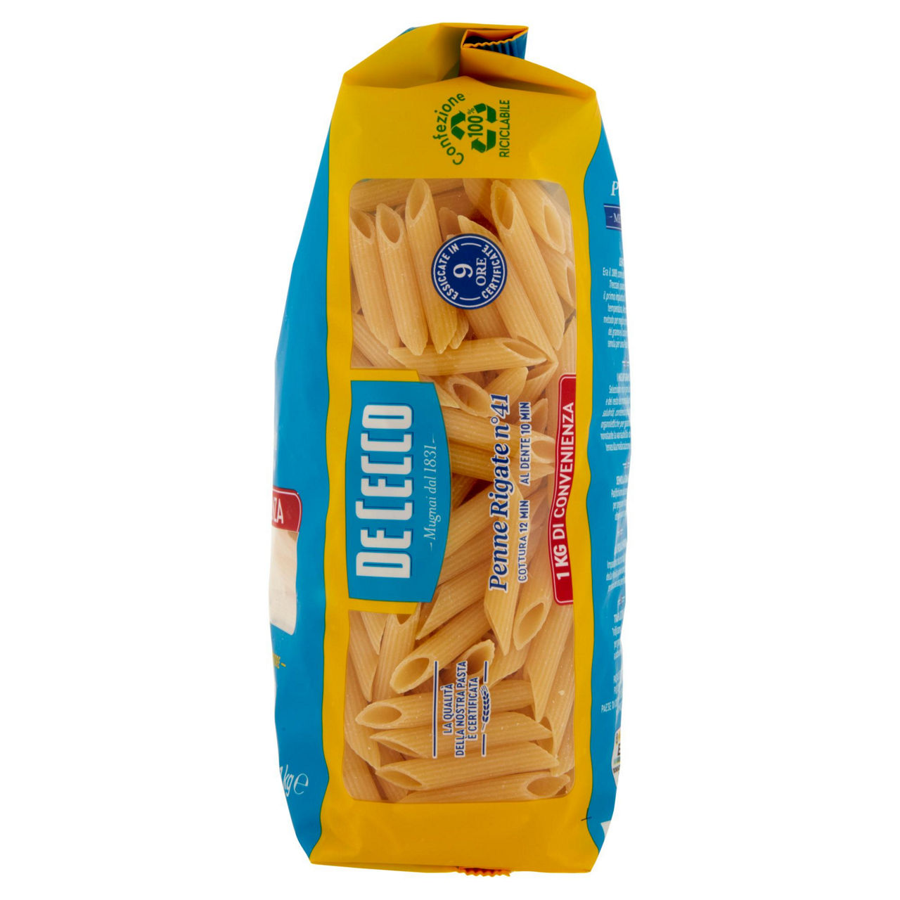 Penne rigate n. 41 pasta di semola di grano duro 1 kg - Immagine 41