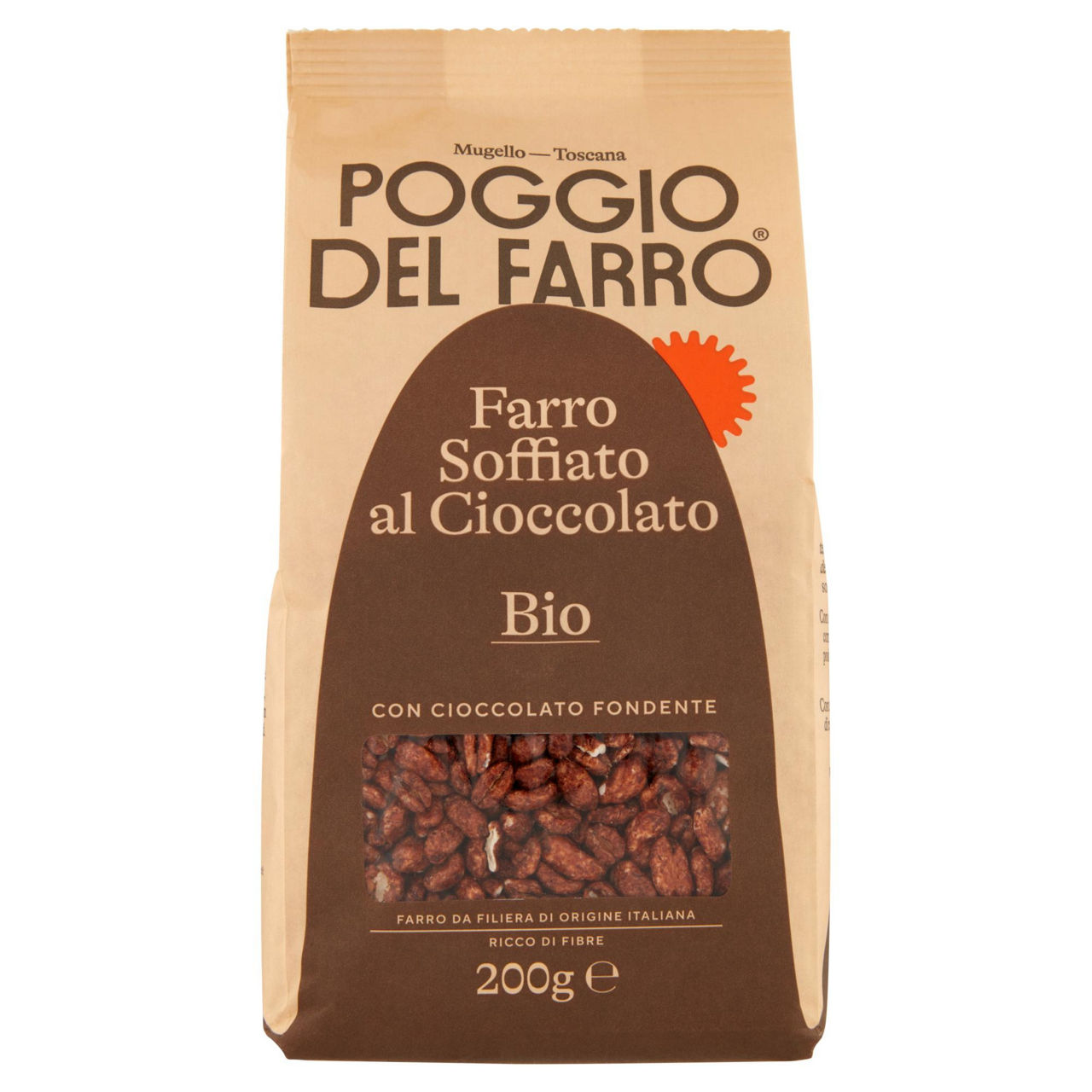 Farro soffiato bio al cioccolato 200 g - Immagine 01