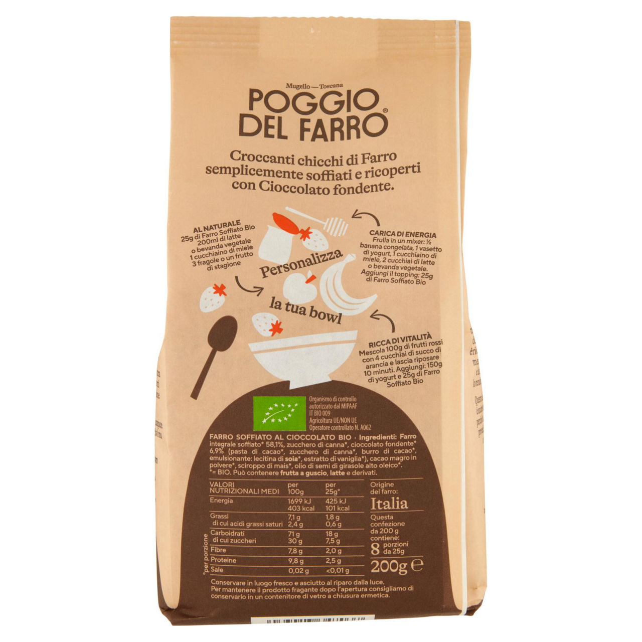 Farro soffiato bio al cioccolato 200 g - Immagine 41