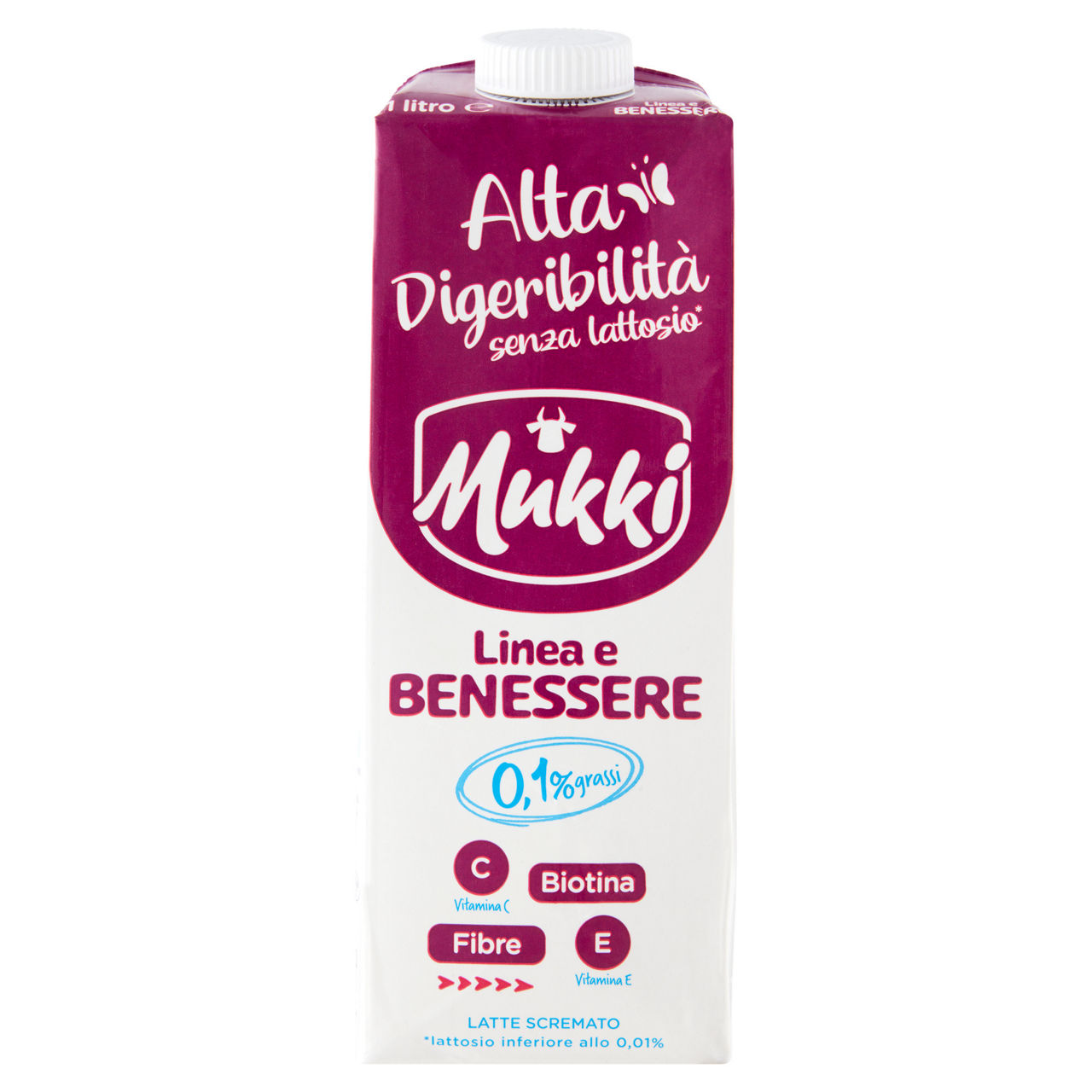 Latte magro con fibre e vitamine 1 lt - Immagine 01