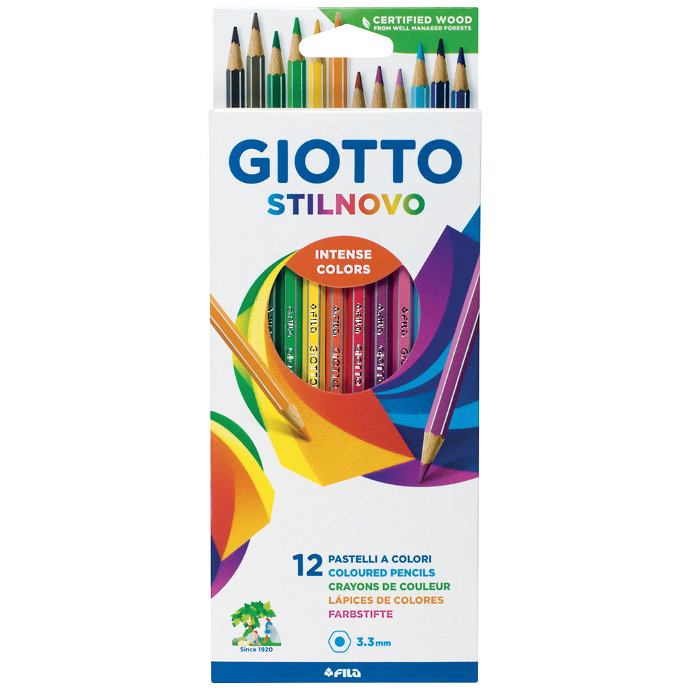 12 matite colorate stilnovo 