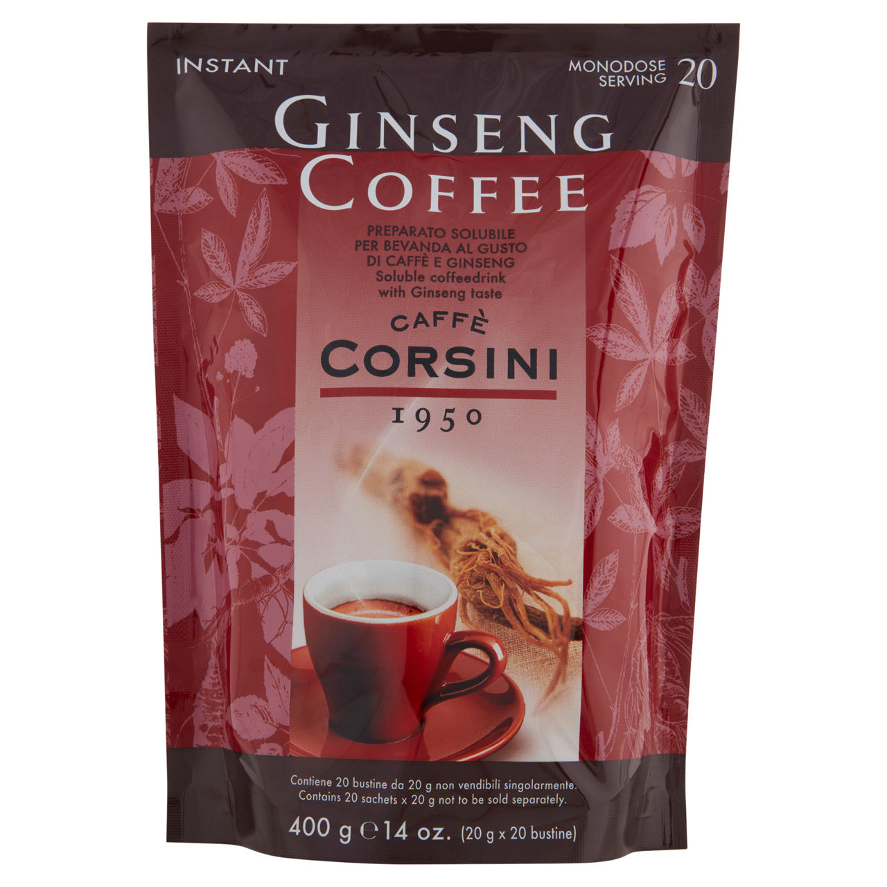 Caffè solubile al ginseng 20 pz 400 gr - Immagine 01