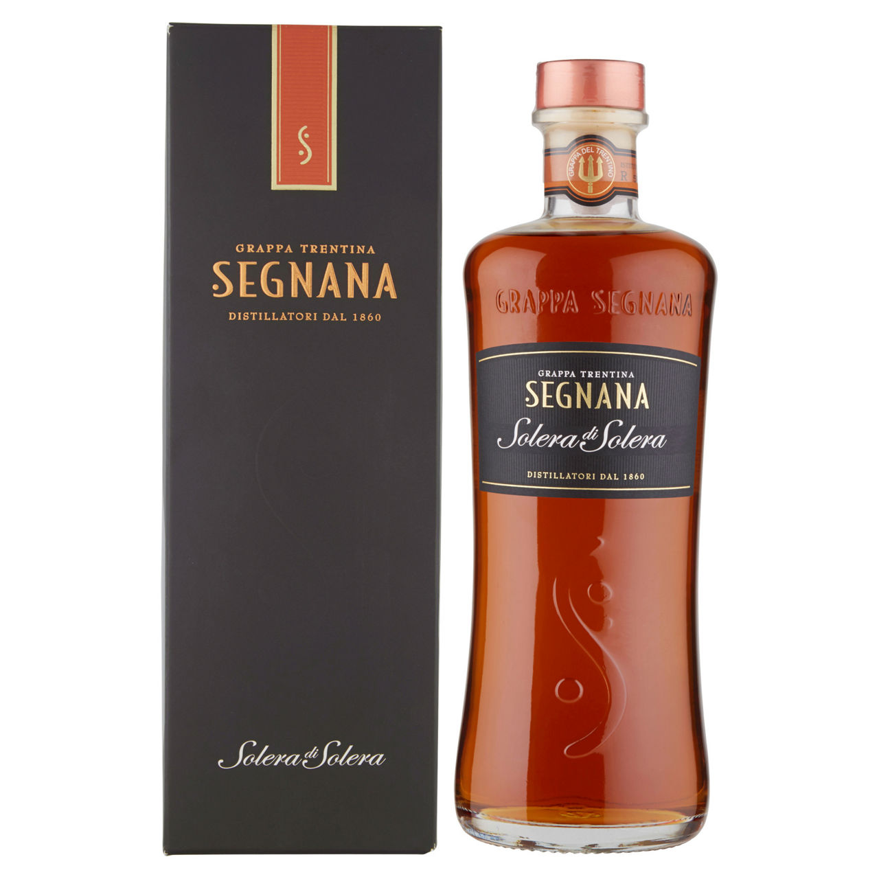 Grappa segnana solera 40 gradi bottiglia astucciata ml. 700 - Immagine 01