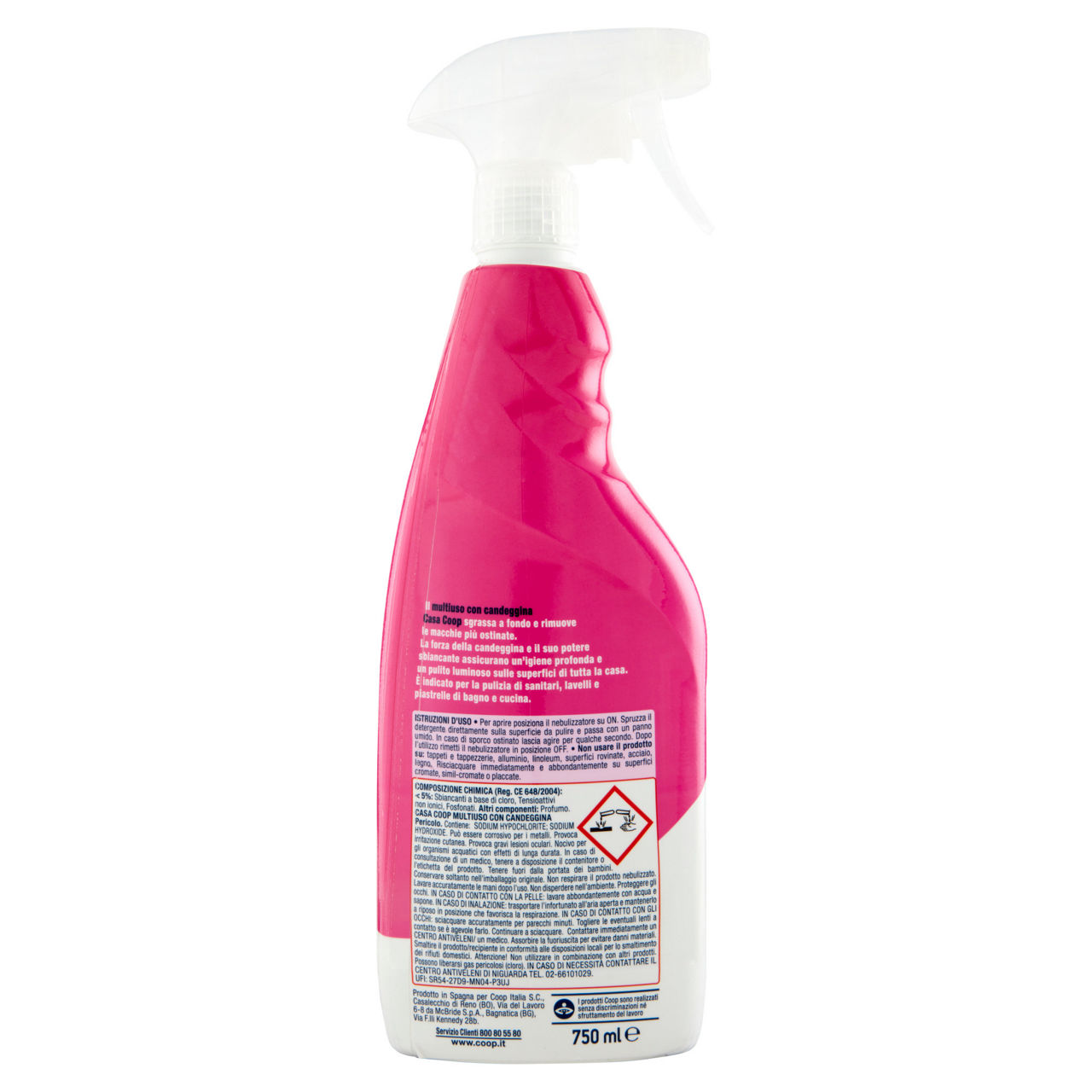Detergente multiuso spray con candeggina 750 ml - Immagine 21